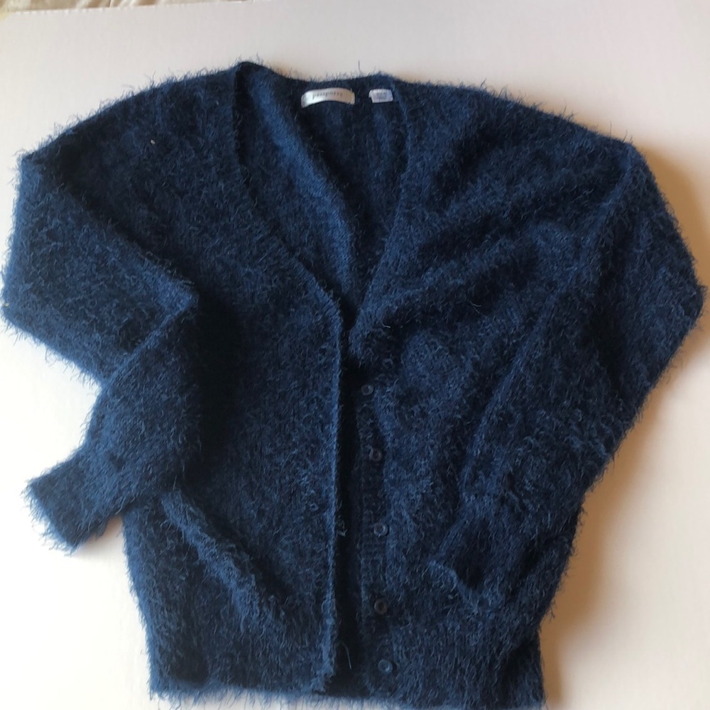 Blue Furry Cardigan
